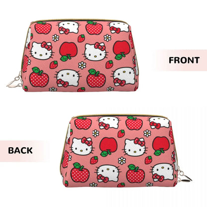 Hello Kitty Leather Makeup Bag