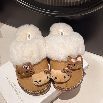 Sanrio Hello Kitty Winter Plush Slippers