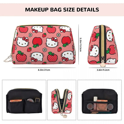 Hello Kitty Leather Makeup Bag