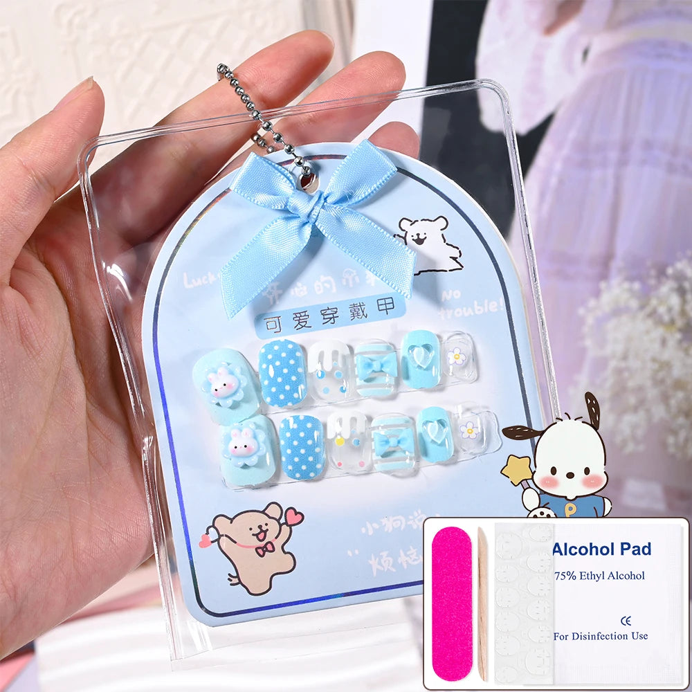 12pcs Sanrio press on nails Set