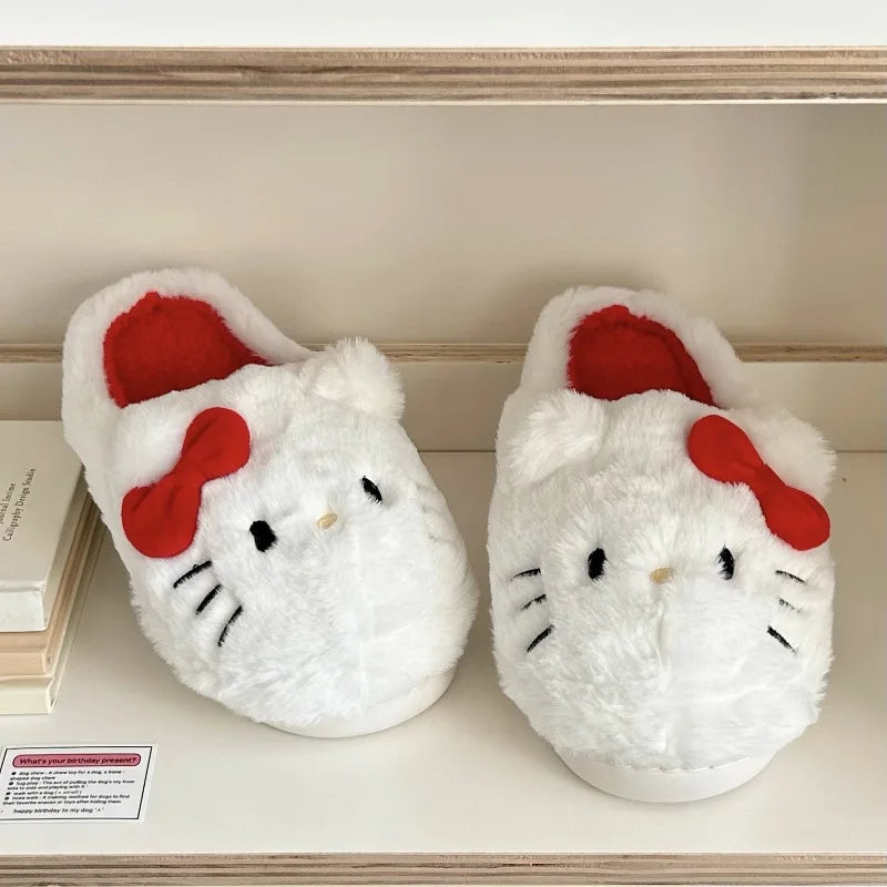 Hello Kitty Plush Slippers