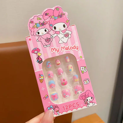 12pcs Sanrio press on nails Set