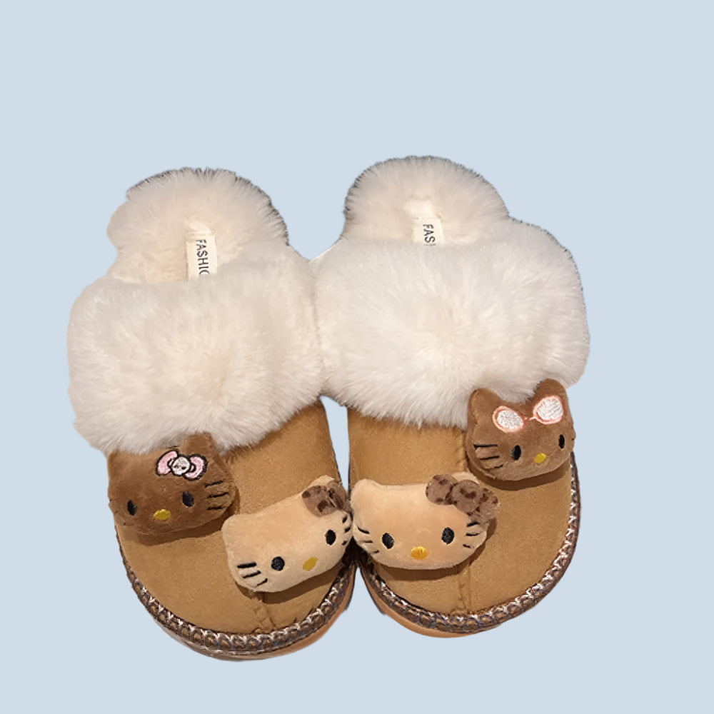 Sanrio Hello Kitty Winter Plush Slippers