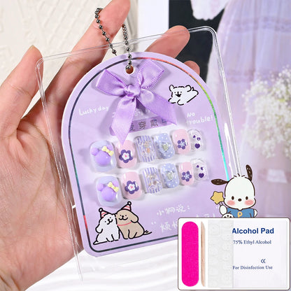 12pcs Sanrio press on nails Set