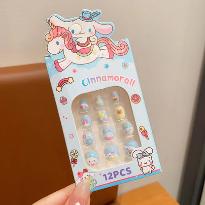 12pcs Sanrio press on nails Set