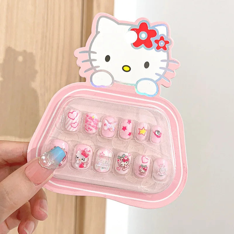 12pcs Sanrio press on nails Set