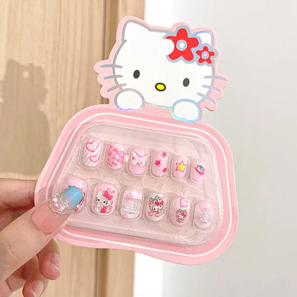 12pcs Sanrio press on nails Set