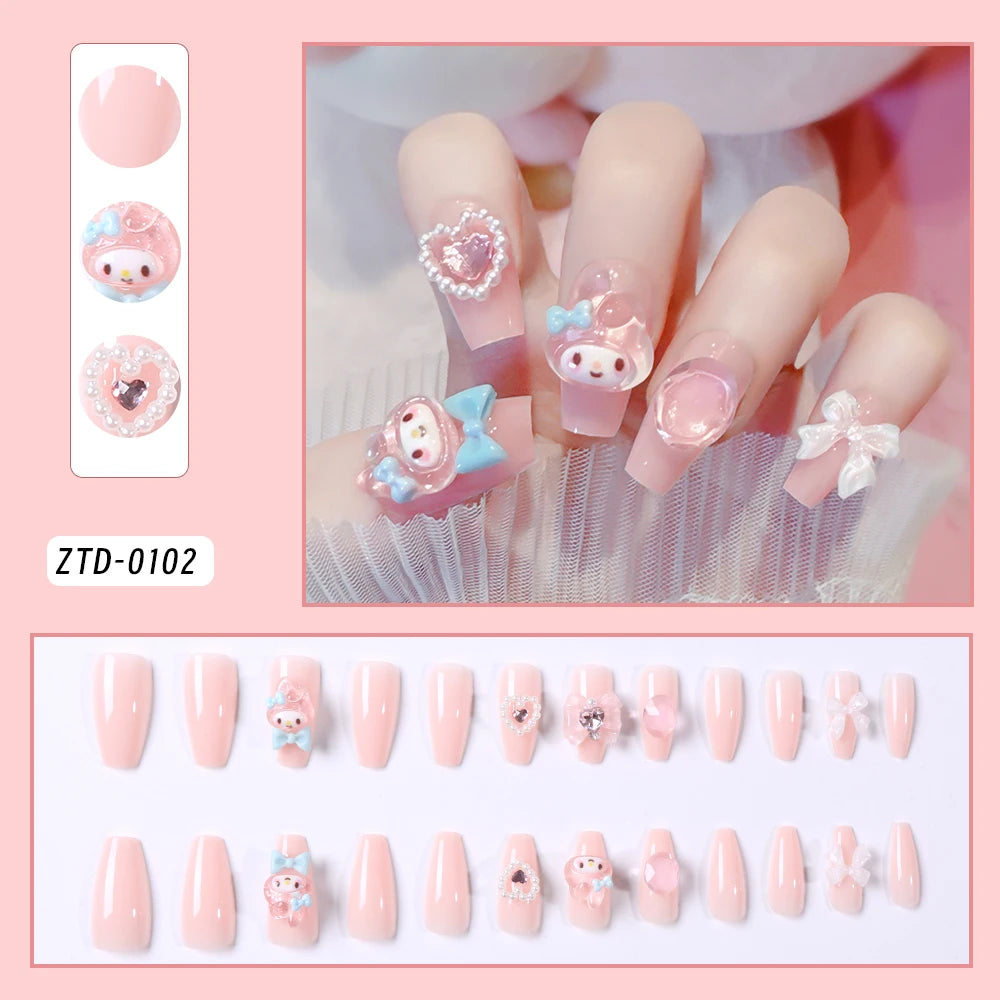 24Pcs Sanrio  Press on Nails