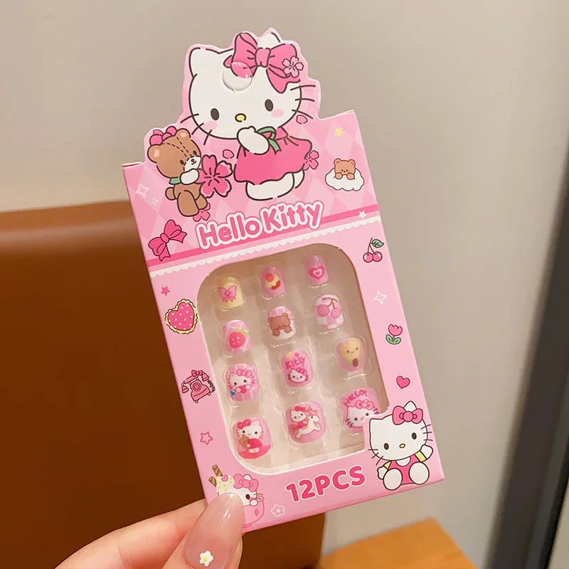 12pcs Sanrio press on nails Set