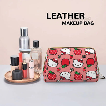 Hello Kitty Leather Makeup Bag