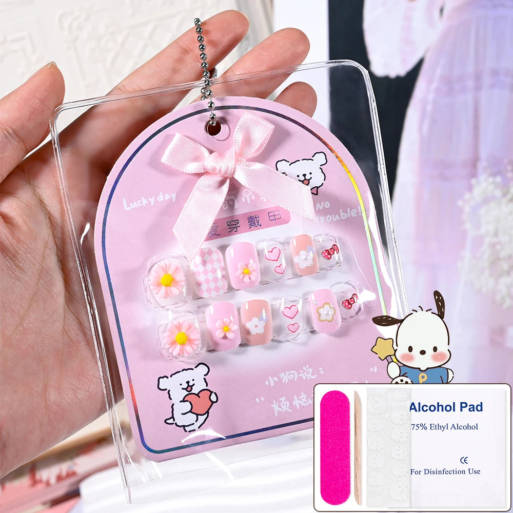 12pcs Sanrio press on nails Set